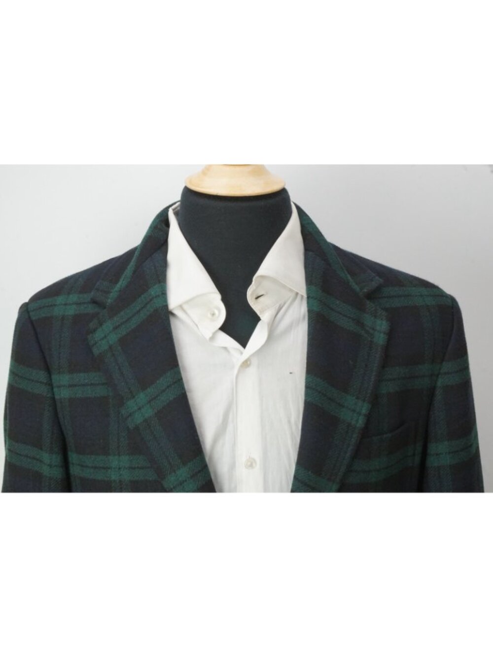 Polo Ralph Lauren Modern Fit Blackwatch Blue Green Plaid Wool Sport Coat 38R NEW - Picture 2 of 10